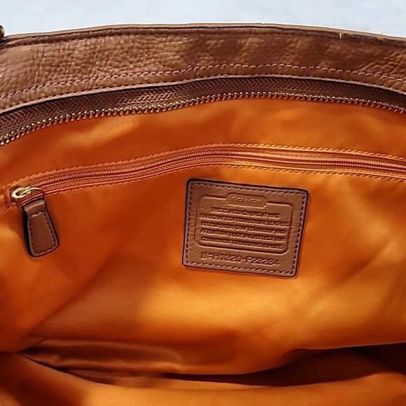 Coach Park Saddle Brown Carrie Tote - Picture 9 of 10